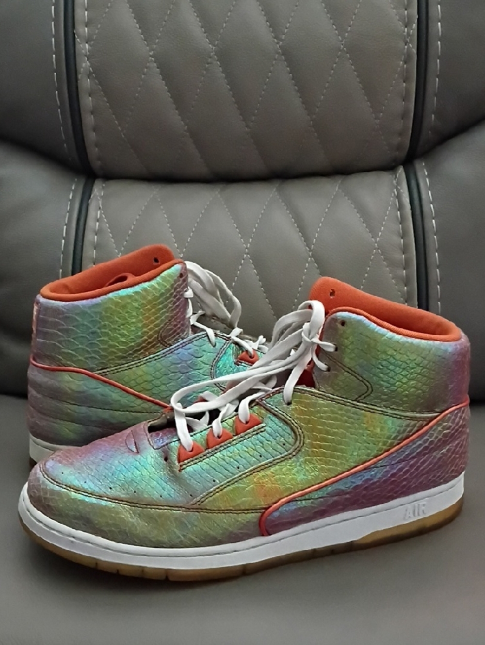 Nike 2015 Men's Air Python Iridescent Snake Print Sneakers